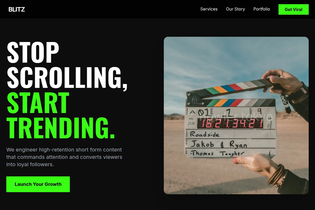 Blitz Short Form Video Agency